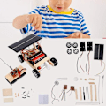 Miniatyrbillede 4 af 5: Bilmodel sæt, DIY samlet solcelle RC legetøj med elektrisk