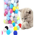 Miniatyrbild 2 av 5: Paket med 70 kattleksak bollar, skumgummi kattleksak bollar, färgglada kattleksak bollar, pompom bollar, S