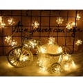 Miniatyrbild 1 av 8: Jul Snöflinga String Lights 6m 40LED String Lights Batteri