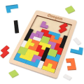 Miniatyrbillede 3 af 7: Tetris træpuslespil legetøj fra 3 år drenge Tetris tangram træpuslespil