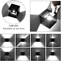 Pikkukuva 1 / 4: LED-seinävalaisin sisätiloihin, 4 kpl, vedenpitävä IP65 ulkoseinävalaisin