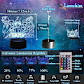 Miniatyrbild 4 av 8: Nattlampa 3D LED Illusion Desk 16 Färgvariationer Actionfigur Lampa