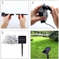 Miniatyrbillede 7 af 8: Batteridrevne sneboldformede LED-fe-lys, 30 hvide