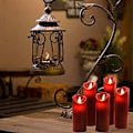 Miniatyrbilde 5 av 6: LED-lys, flammefrie lys 250 timers dekorative lysstolper i en pakke med 5