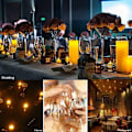 Miniatyrbillede 6 af 7: EXTSUD 12 LED Flammeløse Stearinlys, Genopladelige Stearinlys, Batteridrevne