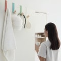 Miniatyrbillede 4 af 5: Rustfrit ståldørskroge til garderobe uden boring (5 stk., hvid