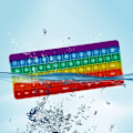 Miniatyrbild 3 av 5: Pop It Fidget, Tryck Pop Bubble Fidget Sensorisk Regnbåge