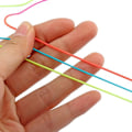 Miniatyrbillede 3 af 5: 100 m elastisk snor i regnbuefarver - elastisk stoftråd