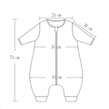 Miniatyrbillede 2 af 5: Michley Unisex Baby Sovepose Med Fødder, Sovedragt, Fire Sæsoner