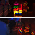 Pikkukuva 4 / 5: Tetris-lamppu, Attoe LED Tetris -pinottava yövalo 7 väriä induktio lukituspöytä