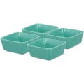 Miniatyrbillede 1 af 5: 4 stk. Keramik Appetizer Fad Firkantede Sojasovsfade Dip Skåle