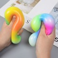 Miniatyrbillede 4 af 4: 7cm Regnbue Bold Elastisk PVC Strand Sport Spil Bold Spark Bold Flip Bold Barn