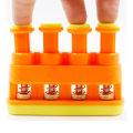 Miniatyrbilde 6 av 8: Finger trener ï¼?4 justerbare knapper ï¼? Fér gitarspiller, musiker, oransje