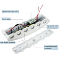 Miniatyrbillede 3 af 6: 12W LED indendørs væglampe Hvid moderne væglampe, IP65