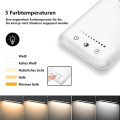 Miniatyrbilde 4 av 6: Skrivebordslampe LED dimbar bordlampe 5 farger og 10 oppladbar