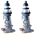 Miniatyrbild 1 av 8: Havsfyr Dekoration Medelhavsstil Hus Fyr Mini Fyr