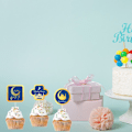 Pikkukuva 5 / 5: 24 kpl Eid Mubarak -kakkukoristetta Cupcake-tikkuja Muslimi Ramadan-juhlan kakku