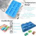 Miniatyrbilde 2 av 5: 1 Silikonform for Muffins,Cupcakes og Gele -Bilform,Tilfeldig Fargelevering(32.5 * 24 * 4.0CM)-