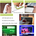 Miniatyrbillede 4 af 6: LED-strimmel 5m lysstrimmelbelysning, lysstrimmel RGB SMD
