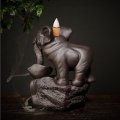 Miniatyrbillede 7 af 7: YYW Elefant Røgelseholder med 20 stk. Tilbageflow Røgelsekegler, Asien