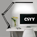 Miniatyrbillede 1 af 5: LED-skrivebordslampe 12W sammenklappelig bordlampe med klemme 10 lysstyrkeniveauer