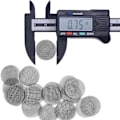 Miniatyrbillede 2 af 5: 200 stk. pibefiltre, rustfrit stål pibefilter, 3/4(0,75 tommer) pibefilter med metalopbevaringsboks