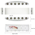 Miniatyrbillede 6 af 6: 12W LED indendørs væglampe Hvid moderne væglampe, IP65