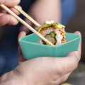 Miniatyrbillede 2 af 5: 4 stk. Keramik Appetizer Fad Firkantede Sojasovsfade Dip Skåle
