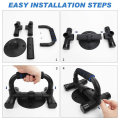 Miniatyrbilde 8 av 8: Push-up håndtak sklisikre, push up barer laget av solid metall, pushup håndtak blå