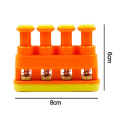 Miniatyrbilde 5 av 8: Finger trener ï¼?4 justerbare knapper ï¼? Fér gitarspiller, musiker, oransje