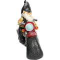 Miniatyrbillede 3 af 5: Havehave kørende motorcykel dværg harpiks håndværk gårdhave statue