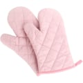 Miniatyrbild 1 av 4: 2 st kökshandskar i polyester-bomull, värmebeständiga ugnshandskar för mikrovågsugn grill -Rosa-
