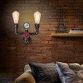 Miniatyrbillede 2 af 5: Retro vandrør industri væglampe indendørs retro vandrør