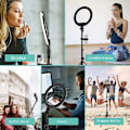 Miniatyrbillede 5 af 5: Ring Light med stativ, Selfie Ring Light med 62 tommer stativ til