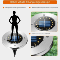 Miniatyrbild 6 av 6: Solcellslampor för trädgård, 6-pack, 16 LED, solcellslampor för utomhusbruk, LED-trädgårdslampor
