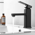 Miniatyrbillede 4 af 5: Håndvaskhane med koldt og varmt vand til rådighed, sort overflade, holdbar