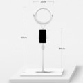 Miniatyrbilde 2 av 5: Ringlys for bærbar PC videokonferanselys, LED-ringlys med stativ og