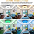 Pikkukuva 5 / 5: 36W himmennettävä LED-kattovalaisin Bluetooth-kaiuttimella, kaukosäätimellä ja