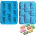 Miniatyrbilde 5 av 5: 1 Silikonform for Muffins,Cupcakes og Gele -Bilform,Tilfeldig Fargelevering(32.5 * 24 * 4.0CM)-
