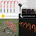 Miniatyrbillede 3 af 8: Solcelledrevne LED-haveplugter i slikkepind-design, sæt med 5 (LED-slikkepinde)