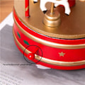 Miniatyrbild 5 av 5: Vintage Karusell 4 Hästar Karusell Uppdragbar Mekanisk Musikbox Leksak Present