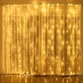 Miniatyrbillede 3 af 6: Led lysgardin, lysnet 6x3m 600 LED'er, IP44 vandtæt lavspænding