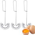 Miniatyrbillede 1 af 5: Pieces Scandinavian Type Pisk Lille Pisk Pisk Rustfrit Stål Æggepisk Flad Fjeder Pisk Æg Skummer, Mælk og Æg Beater Mixer 10 Tommer