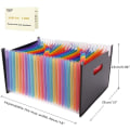 Miniatyrbild 4 av 7: A4-dokumentmapp 24 fack expanderbar mapp stor utrymme expanderbar mapp