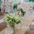 Miniatyrbilde 4 av 6: 3PCS Kunstige Blomster Innendørs Utendørs Kunstig Busk med Hvite Blomster