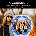 Miniatyrbild 4 av 6: Smartklocka för Android-telefoner kompatibel med iPhone Fitness Tracker Pulsmätare Blau Rot