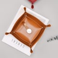 Miniatyrbild 3 av 7: Ficktom läder, elegant present med presentask, handgjord i