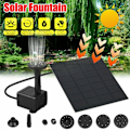Miniatyrbilde 1 av 7: Solcelledrevet dam pumpe solfontene vannfunksjon dekorativ fontene fontene