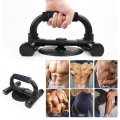 Miniatyrbilde 4 av 8: Push-up håndtak sklisikre, push up barer laget av solid metall, pushup håndtak blå