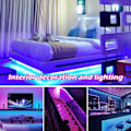 Miniatyrbillede 5 af 6: LED-strimmel 5m lysstrimmelbelysning, lysstrimmel RGB SMD